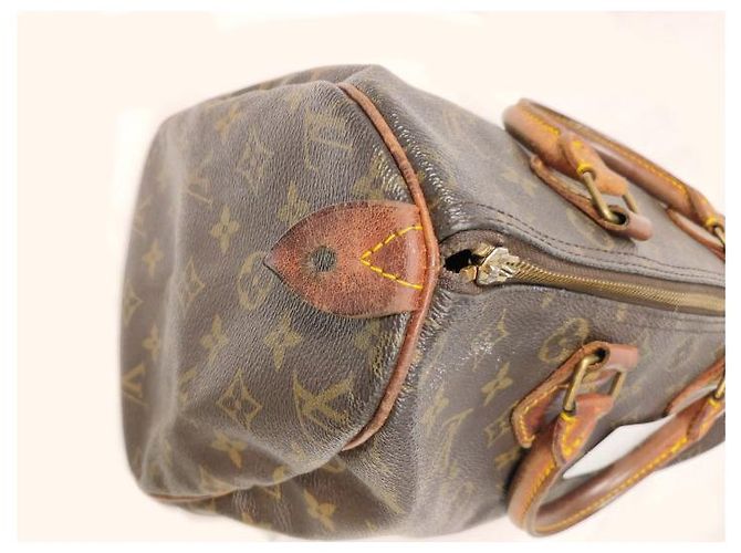 Louis Vuitton Speedy 30 VINTAGE ▾ Marrone - vista 3