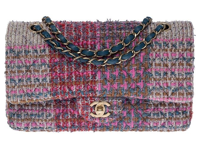 Sac Chanel Timeless/Classic Tweed Multicolor - 101137 Multiple colors - view 2