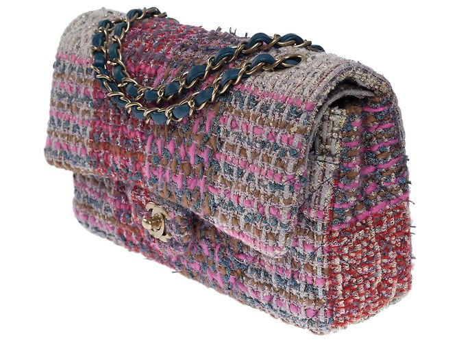 Sac Chanel Timeless/Classic Tweed Multicolor - 101137 Multiple colors - view 4