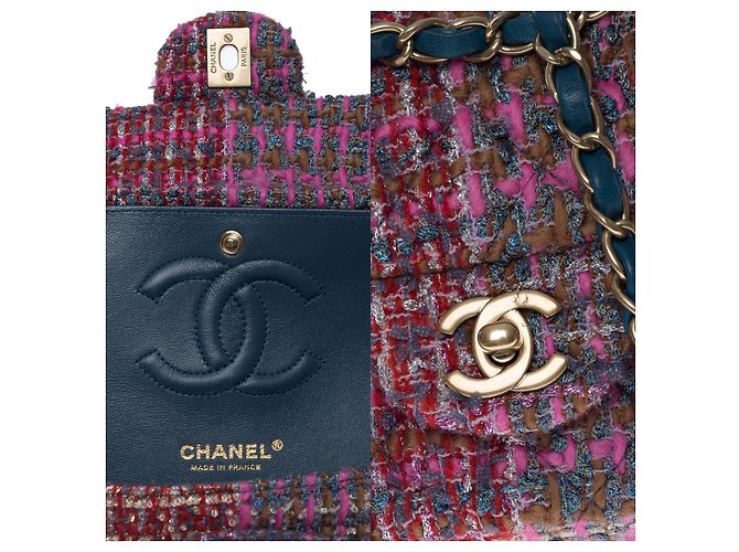 Sac Chanel Timeless/Classic Tweed Multicolor - 101137 Multiple colors - view 6