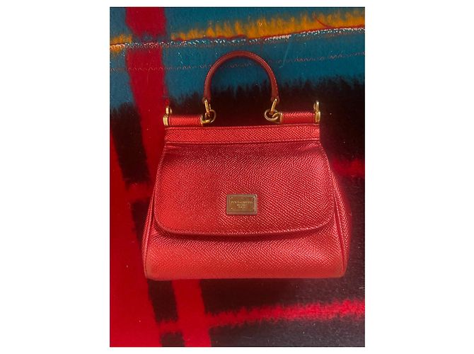 Dolce & Gabbana borsa micro Silicy rossa in pelle Rosso - vista 2