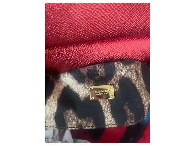 Dolce & Gabbana borsa micro Silicy rossa in pelle Rosso - vista 3