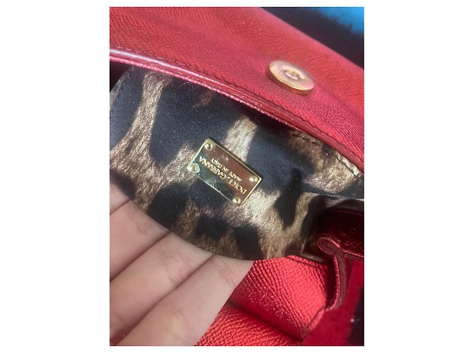 Dolce & Gabbana borsa micro Silicy rossa in pelle Rosso - vista 4