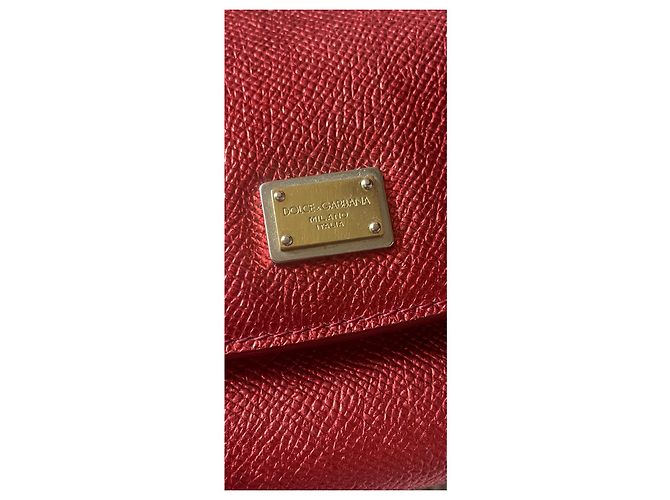 Dolce & Gabbana borsa micro Silicy rossa in pelle Rosso - vista 5