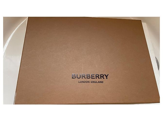 Burberry Black Leather Wedge Sandals - view 7