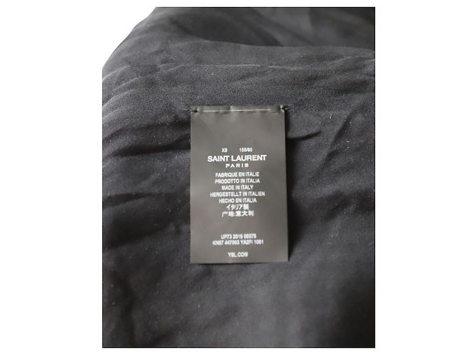 Saint Laurent Herz-Nieten-Cardigan aus schwarzem Mohair - Ansicht 5