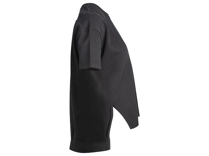 Camiseta de algodón negro con cuello redondo Piani de Acne Studios - vista 2