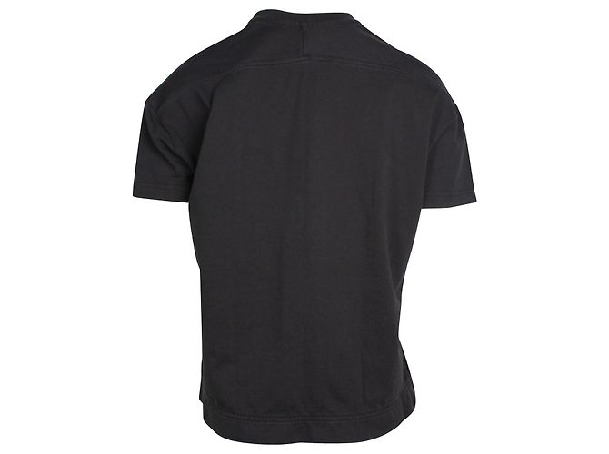 Camiseta de algodón negro con cuello redondo Piani de Acne Studios - vista 3