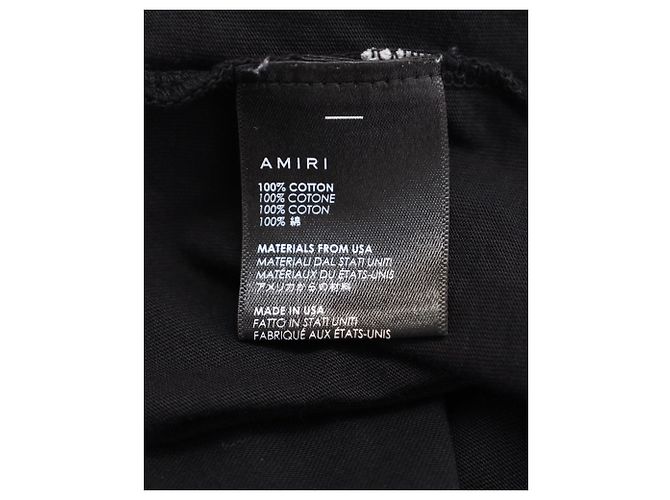 Maglietta Amiri Rainbow Dove in cotone nero - vista 5