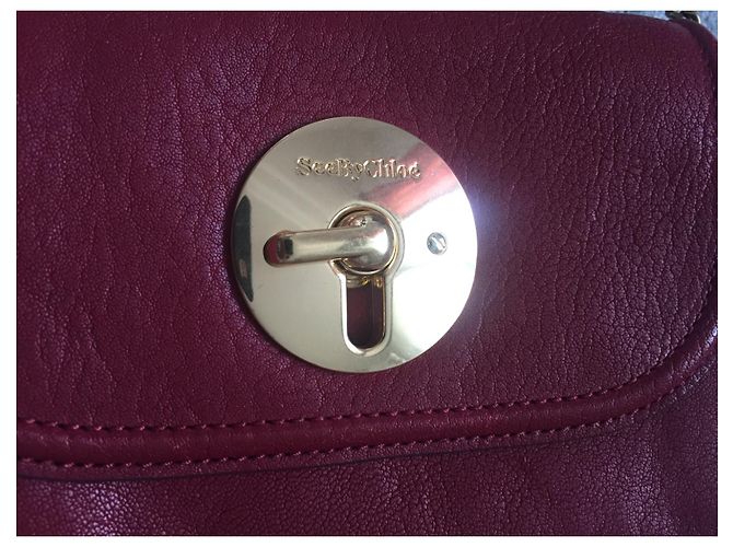 Borsa a mano See by Chloé Loïs in pelle rossa con catena Rosso - vista 3