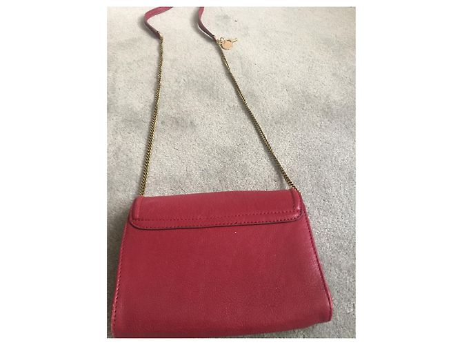 Borsa a mano See by Chloé Loïs in pelle rossa con catena Rosso - vista 7