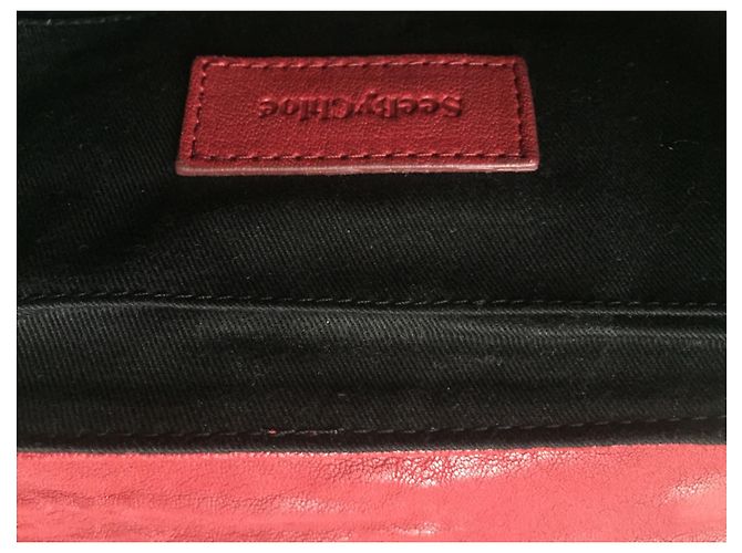 Borsa a mano See by Chloé Loïs in pelle rossa con catena Rosso - vista 9