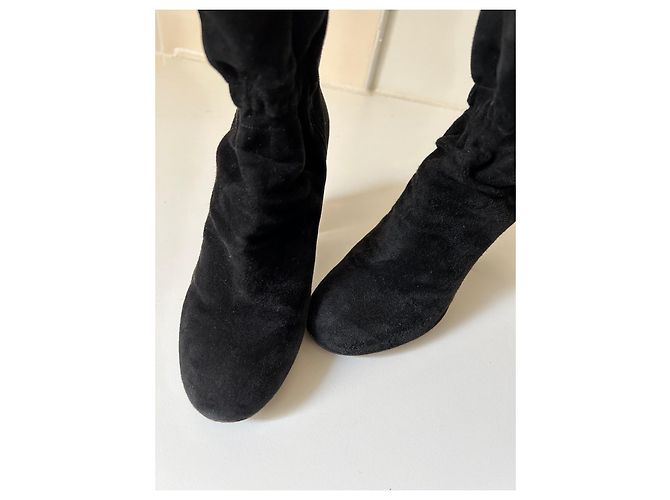 Stivaletti Chloé in camoscio nero - vista 3