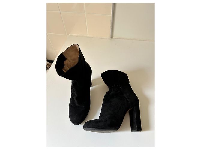 Stivaletti Chloé in camoscio nero - vista 4