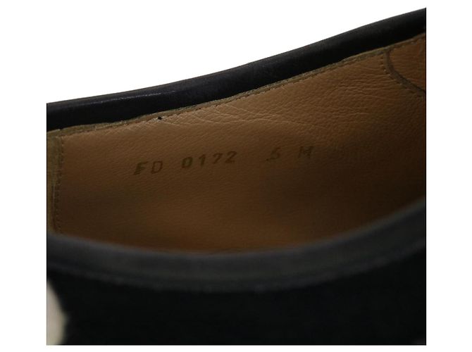 LOUIS VUITTON Schuhe Wildleder 6M Schwarz LV Auth 39347 - Ansicht 12