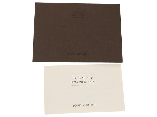 LOUIS VUITTON Schuhe Wildleder 6M Schwarz LV Auth 39347 - Ansicht 13