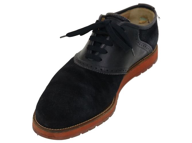 LOUIS VUITTON Schuhe Wildleder 6M Schwarz LV Auth 39347 - Ansicht 2