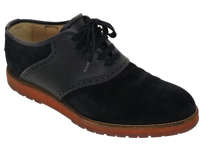 LOUIS VUITTON Schuhe Wildleder 6M Schwarz LV Auth 39347 - Ansicht 3