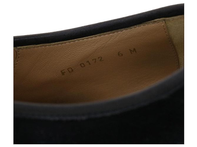 LOUIS VUITTON Schuhe Wildleder 6M Schwarz LV Auth 39347 - Ansicht 7