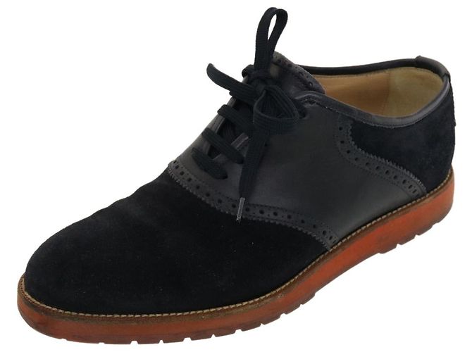 LOUIS VUITTON Schuhe Wildleder 6M Schwarz LV Auth 39347 - Ansicht 9