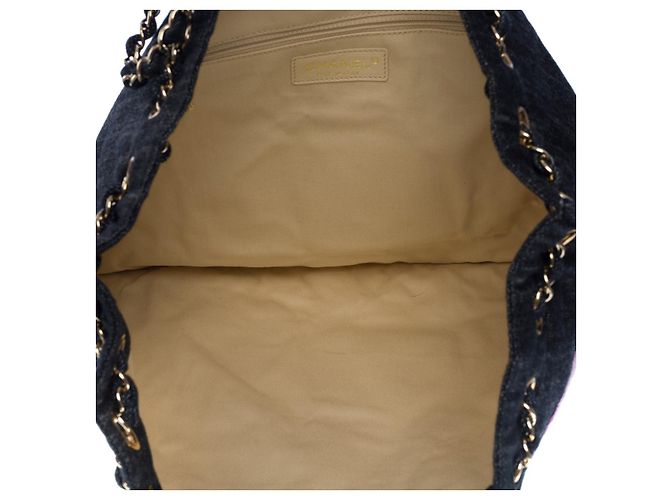 Borsa CHANEL Cambon in Denim Blu Marino - 101139 Blu navy - vista 10
