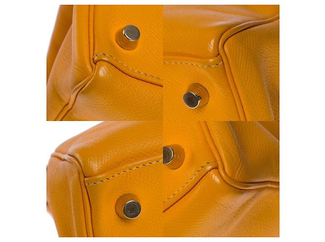 Hermès BORSA A MANO KELLY 32 tracolla tornita in pelle Epsom gialla -101156 Giallo - vista 10