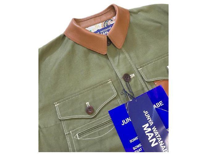 ****Chaqueta de lona verde Junya Watanabe - vista 3
