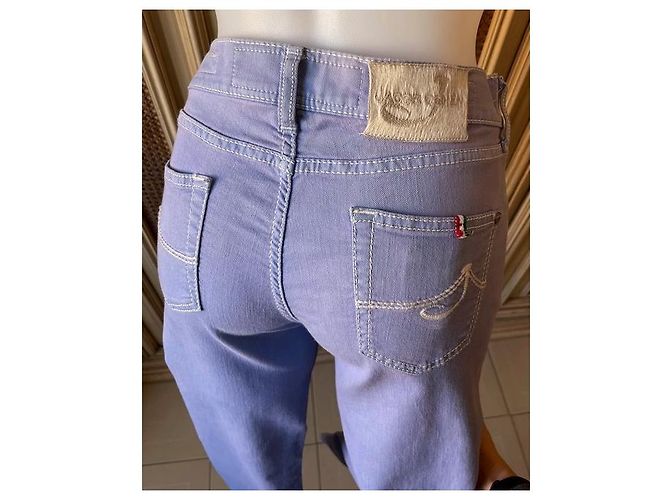 Jacob Cohen J711 Jeans Lilla Cotone Lavanda - vista 2