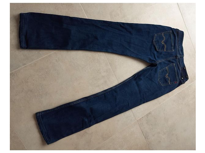 Autre Marque Jeans REPLAY IOKO blu navy cotone taglio dritto - vista 8