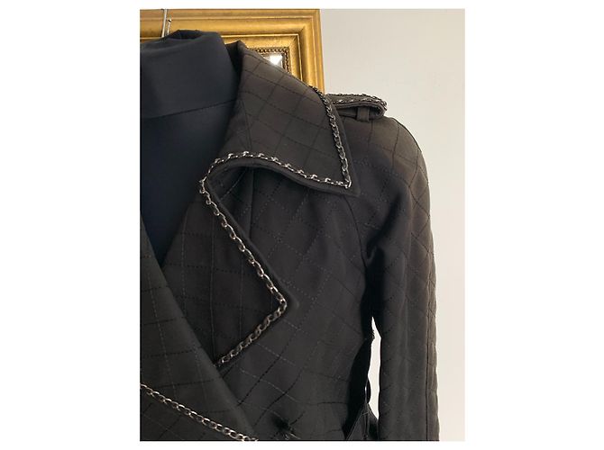 Chanel Impermeabili Nero - vista 3