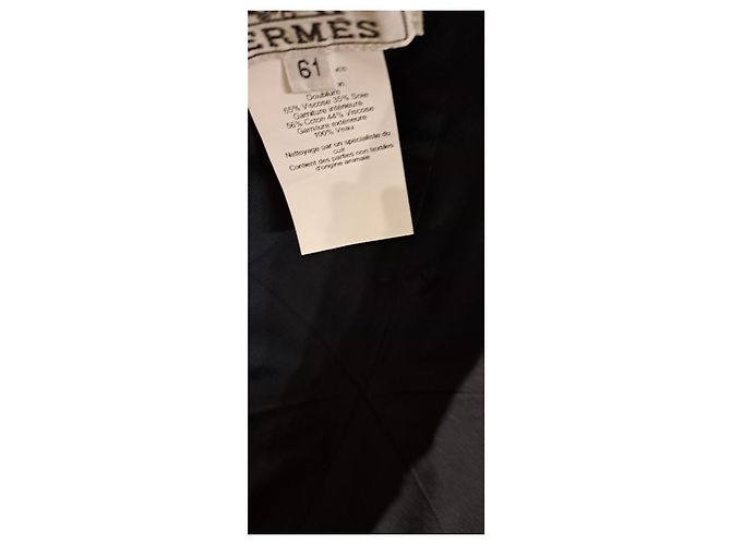 Hermès Sèvres Leather Visor Cap Navy blue - view 11