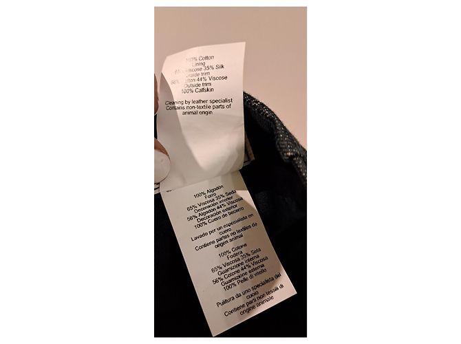 Hermès Sèvres Leather Visor Cap Navy blue - view 14