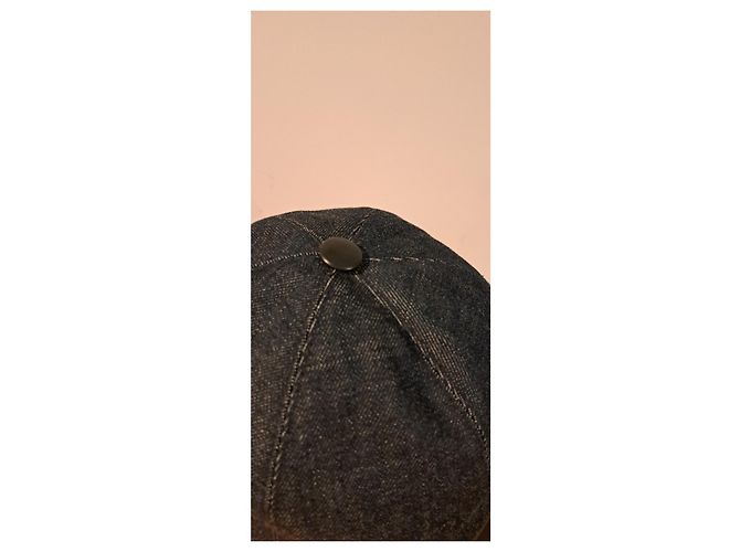 Hermès Sèvres Leather Visor Cap Navy blue - view 5