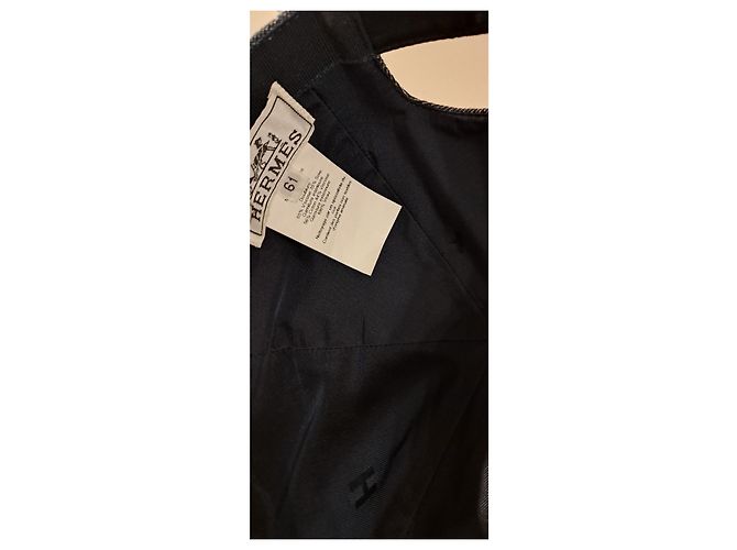 Hermès Sèvres Leather Visor Cap Navy blue - view 8