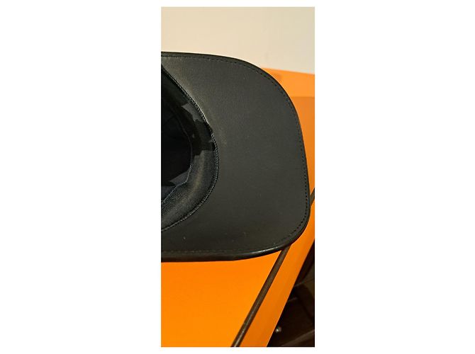 Hermès Sèvres Leather Visor Cap Navy blue - view 9