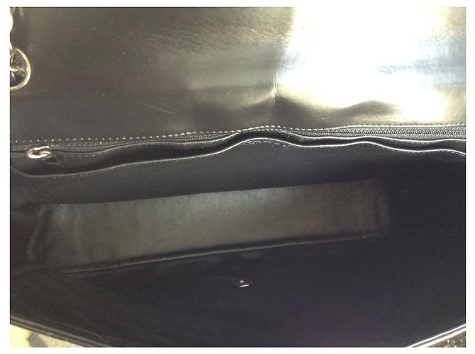 Borsa Chanel Jumbo in vernice nera Nero - vista 5