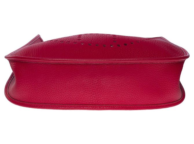 Hermès Evelyne shoulder bag 33 in togo red-101161 - view 11