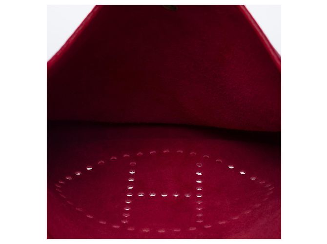 Hermès Evelyne shoulder bag 33 in togo red-101161 - view 9