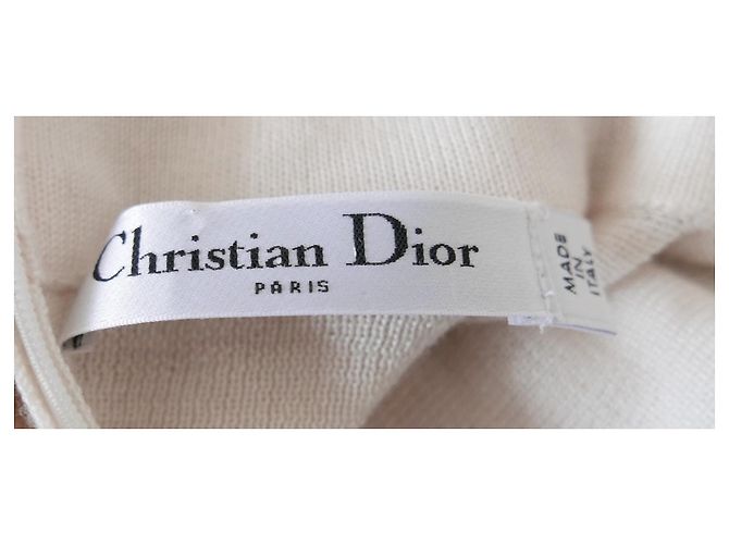 Dior sequin embellished high neck sweater  Cream - view 5