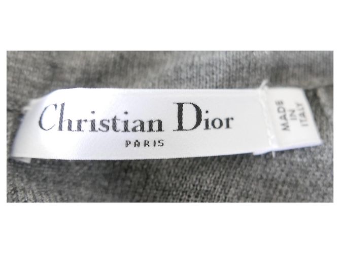 Dior Suéter sem mangas com aplicação de paetês Cinza - vista 4