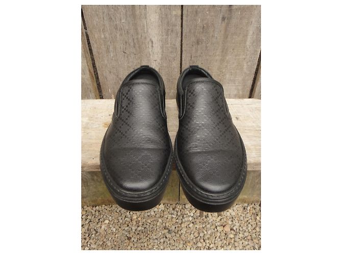 Mocassini Gucci P-Loafer in pelle nera 40 Nero - vista 3
