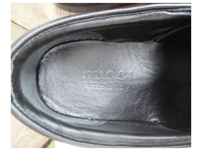 Mocassini Gucci P-Loafer in pelle nera 40 Nero - vista 7