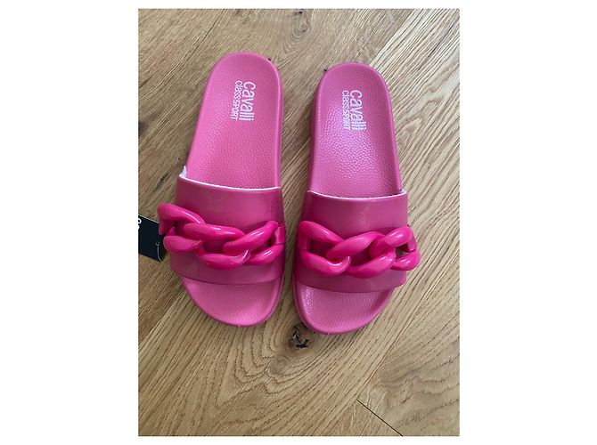 Sandali Just Cavalli Rosa in Gomma Taglia 39 - vista 3