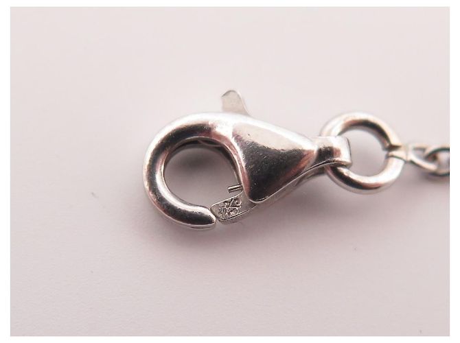COLLANA PENDENTE STONE PARIS DEEVA IN ORO BIANCO 18K & DIAMANTI 0.32CT DURANTE Argento - vista 3
