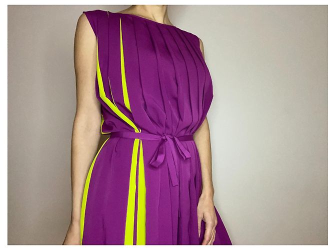 Max & Co Kleid Lila aus Polyester - Ansicht 3