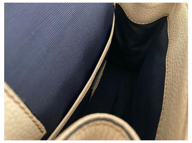 Lancel Ninon Borsa a mano in pelle beige - vista 2