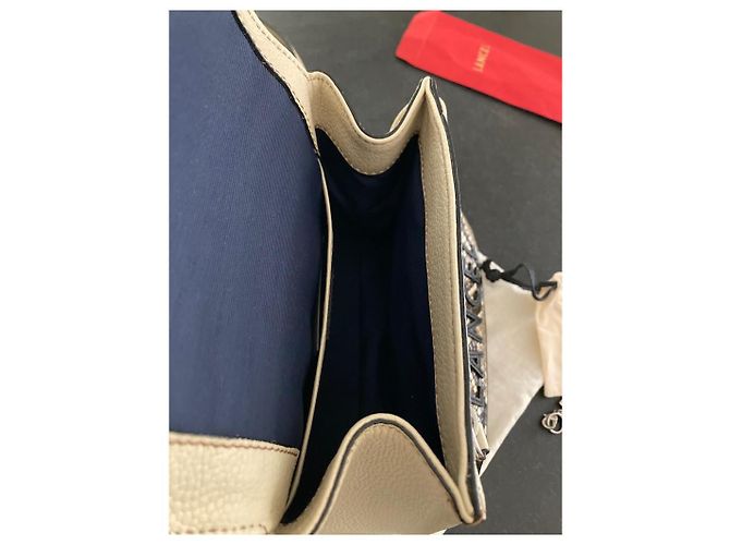 Lancel Ninon Borsa a mano in pelle beige - vista 3