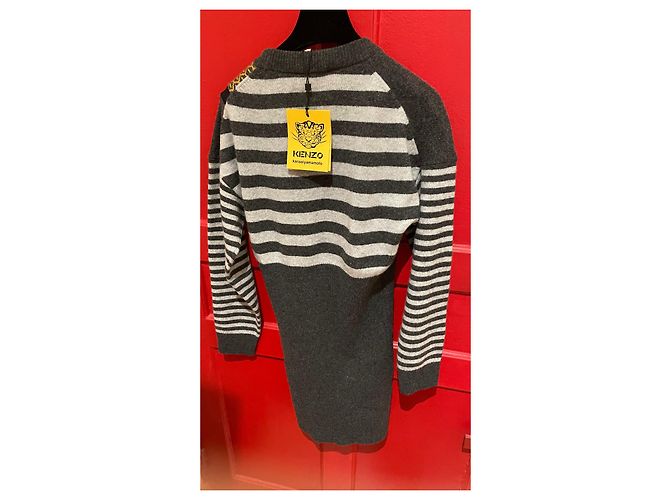 Robe pull Kenzo en laine multicolore - vue 2