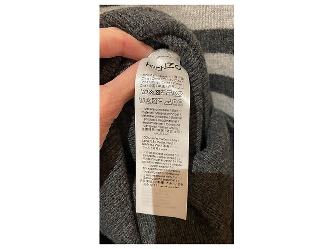 Robe pull Kenzo en laine multicolore - vue 6