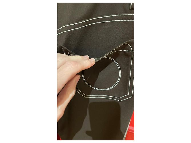 Calça cropped Chloé marrom lã - vista 5